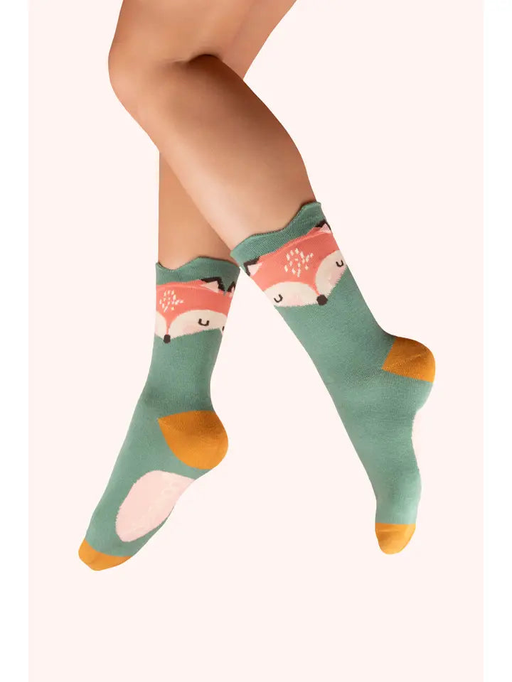 FOXY ANKLE SOCKS-POWDER