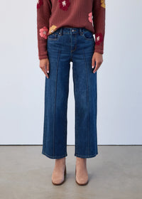 OLIVIA WIDE LEG DENIM ANKLE-DARK INDIGO-FDJ FRENCH DRESSING JEANS