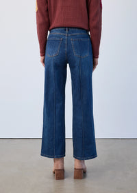 OLIVIA WIDE LEG DENIM ANKLE-DARK INDIGO-FDJ FRENCH DRESSING JEANS