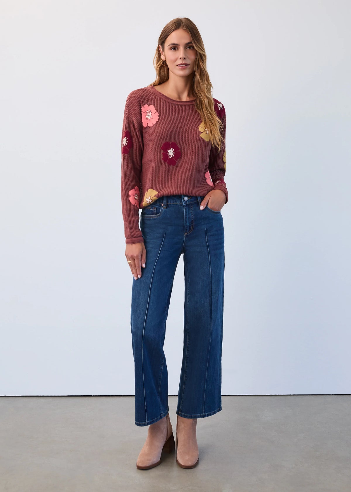 OLIVIA WIDE LEG DENIM ANKLE-DARK INDIGO-FDJ FRENCH DRESSING JEANS