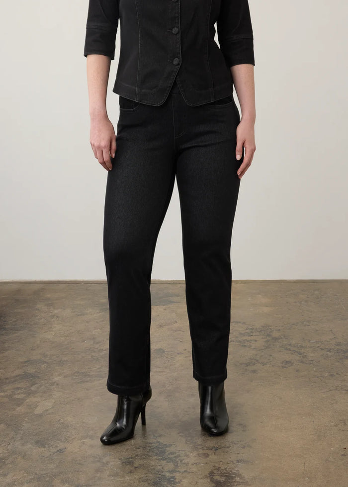 PULL-ON STRAIGHT LEG DENIM-CARBON-FDJ FRENCH DRESSING