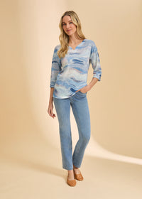 PULL-ON STRAIGHT LEG DENIM-LIGHT DENIM-FDJ FRENCH DRESSING