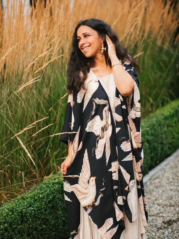 MIDNIGHT STARDUSTER ARTISIAN BOHEMIAN KIMONO-MARKET OF STARS