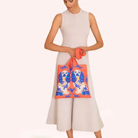 SPLENDID SPANIELS CANVAS TOTE-POWDER