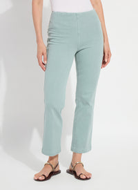 27" INSEAM BABY BOOTCUT DENIM-ANTIQUE WASH GREEN-LYSSE