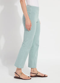 27" INSEAM BABY BOOTCUT DENIM-ANTIQUE WASH GREEN-LYSSE