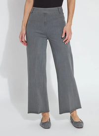 ERIN HI WAIST WIDE LEG DENIM-CHARCOAL-LYSSE
