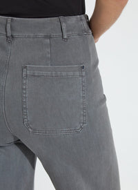 ERIN HI WAIST WIDE LEG DENIM-CHARCOAL-LYSSE