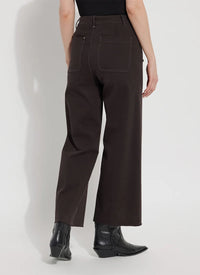ERIN HI WAIST WIDE LEG DENIM-ESPRESSO-LYSSE