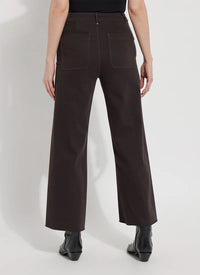 ERIN HI WAIST WIDE LEG DENIM-ESPRESSO-LYSSE