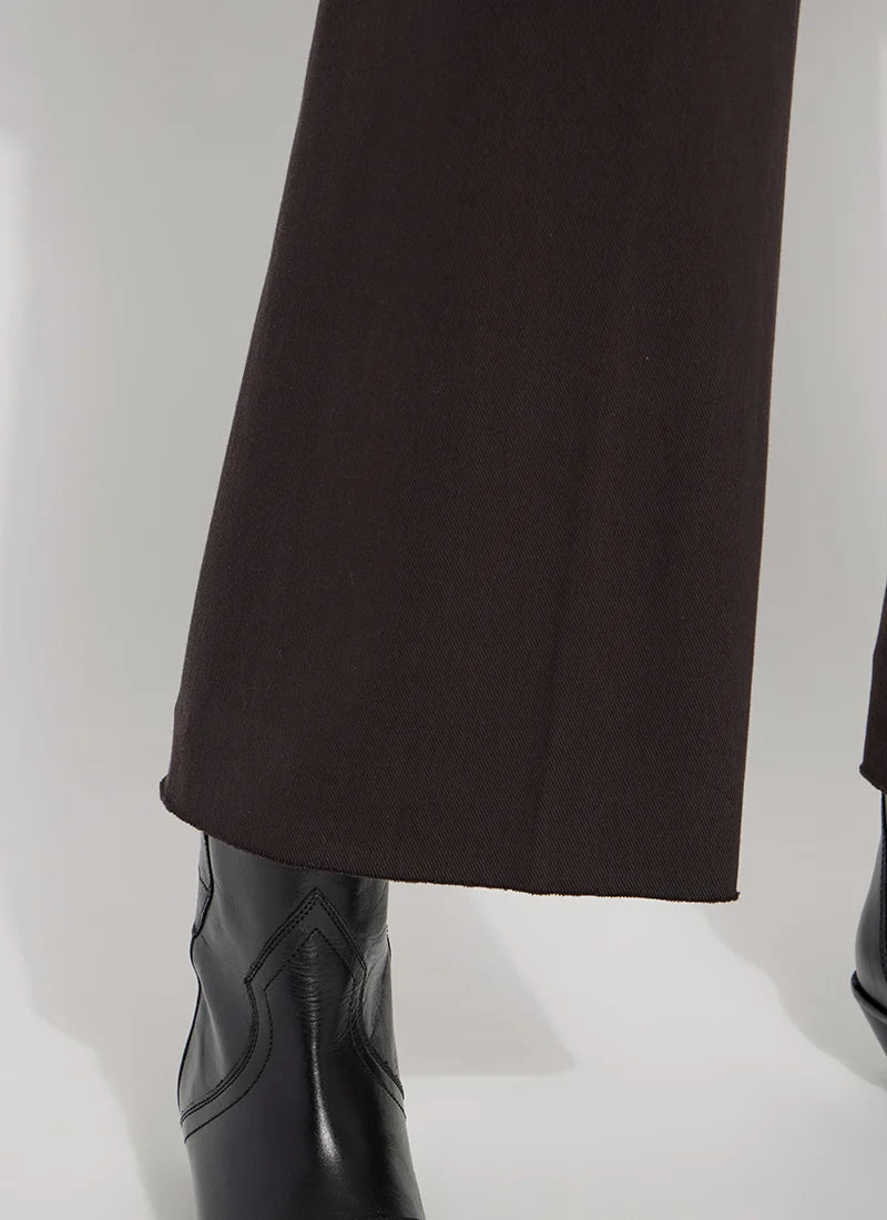 ERIN HI WAIST WIDE LEG DENIM-ESPRESSO-LYSSE
