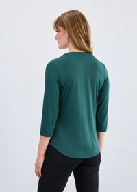 3/4 SLEEVE V-NECK-SPRUCE-FDJ FRENCH DRESSING
