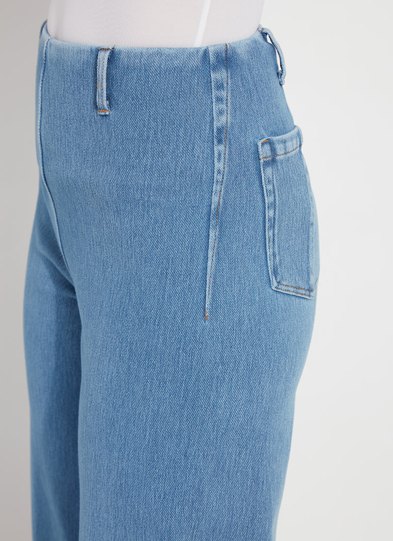 MARGO HI WAIST WIDE CROP DENIM-BLEACHED BLUE-LYSSE
