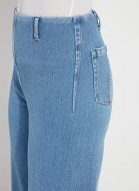 MARGO HI WAIST WIDE CROP DENIM-BLEACHED BLUE-LYSSE