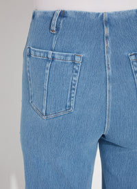 MARGO HI WAIST WIDE CROP DENIM-BLEACHED BLUE-LYSSE