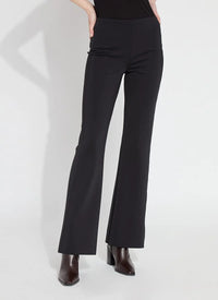 SPENCER HI WAIST NEOPRENE TROUSER-BLACK-LYSSE