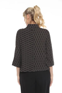 BLACK/SILVER CROP JACKET-MOONLIGHT