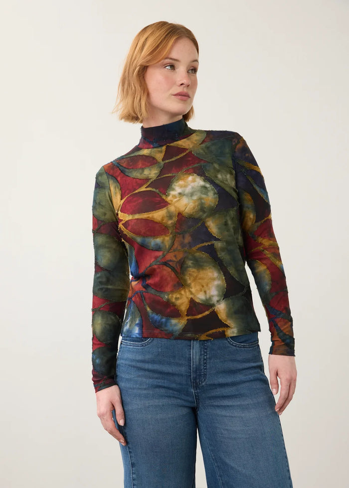 LONG SLEEV MOCK NECK TOP-AUTUMNAL-FDJ FRENCH DRESSING