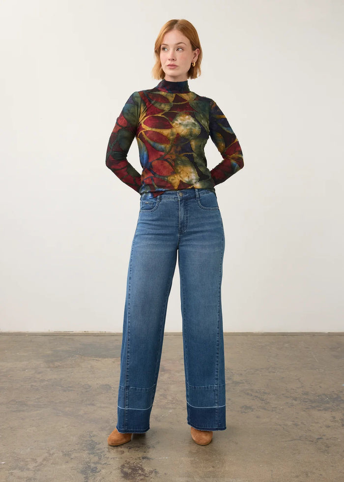 LONG SLEEV MOCK NECK TOP-AUTUMNAL-FDJ FRENCH DRESSING