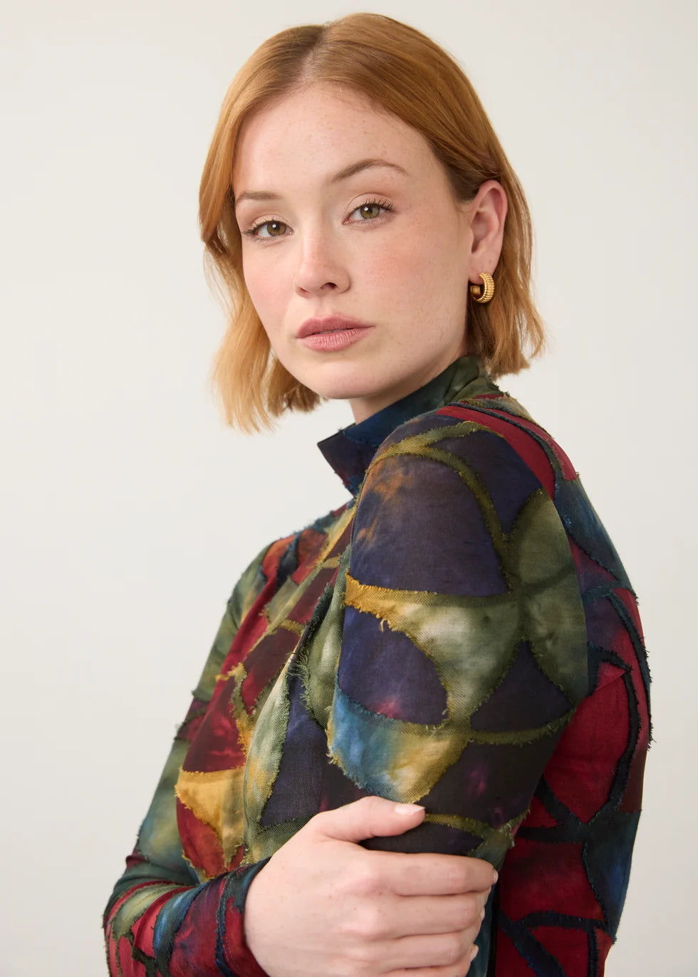 LONG SLEEV MOCK NECK TOP-AUTUMNAL-FDJ FRENCH DRESSING