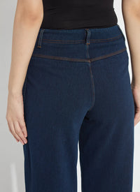 PENELOPE CURVED CUFFED DENIM BARREL LEG-INDIGO-LYSSE