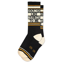 SOUNDS LIKE BULLS%^T CREW SOCKS-GUMBALL POODLE