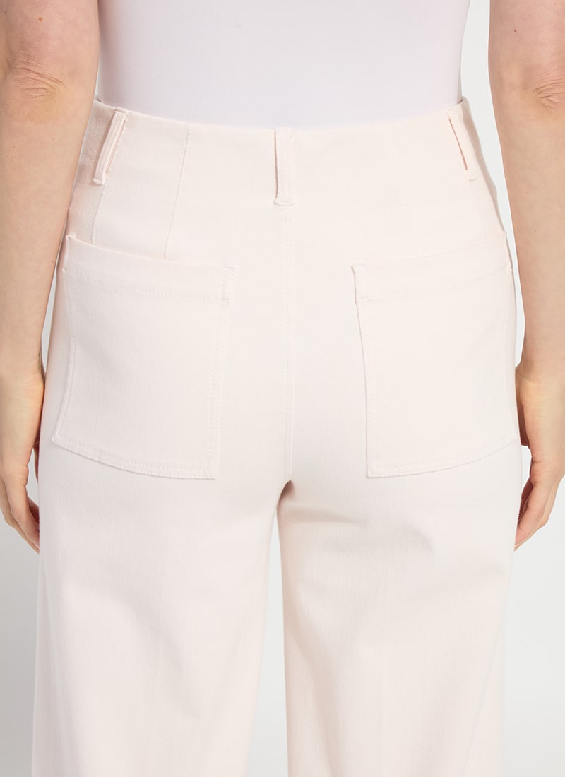 NOVA HI WAIST PINTUCK DENIM-BARELY PINK-LYSSE