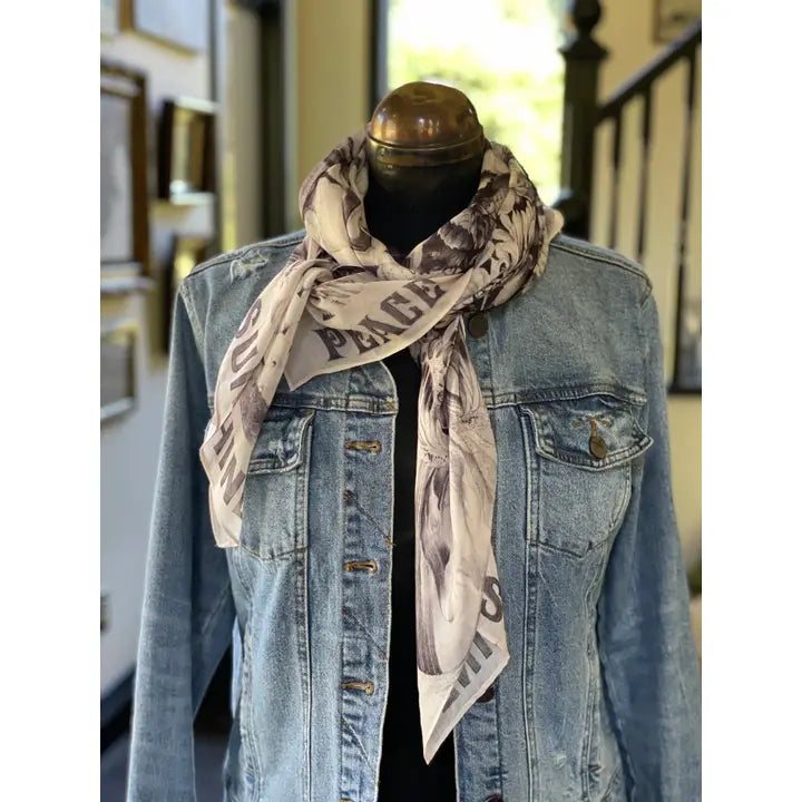 PEACE, WINE & SUNSHINE SCARF-MARKET OF STARS