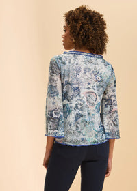 NARNIA BOAT NECK MESH TOP-FDJ FRENCH DRESSING