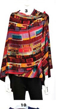 REVERSIBLE CASHMERE SHAWL W/LOOP -RAPTI FASHIONS