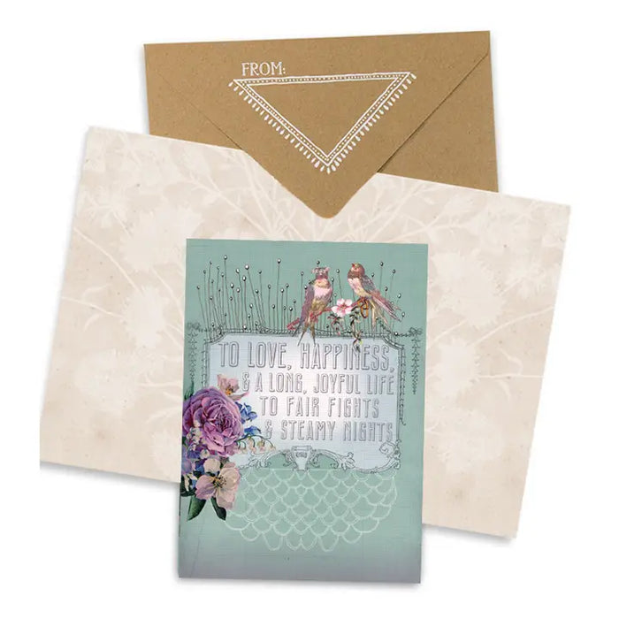 WEDDING WISH-GREETING CARD-PAPAYA