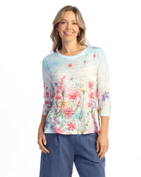 CHORUS CREW NECK HI LO TOP-JESS AND JANE