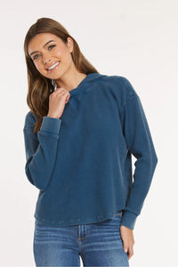 L/S WAFFLE HOODIE-FANTA-SEA-MODODOC