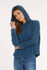 L/S WAFFLE HOODIE-FANTA-SEA-MODODOC