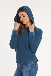 L/S WAFFLE HOODIE-FANTA-SEA-MODODOC