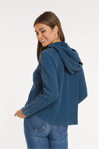 L/S WAFFLE HOODIE-FANTA-SEA-MODODOC