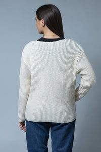 RIBBED 4 BUTTON CARDIGAN 100% COTTON-AVALIN