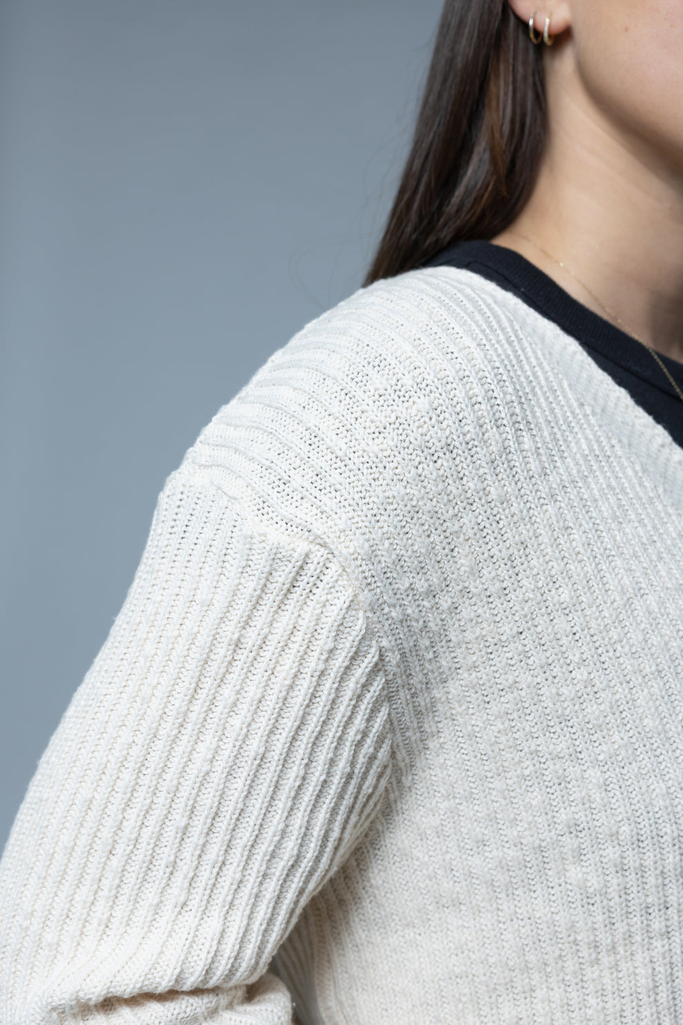 RIBBED 4 BUTTON CARDIGAN 100% COTTON-AVALIN