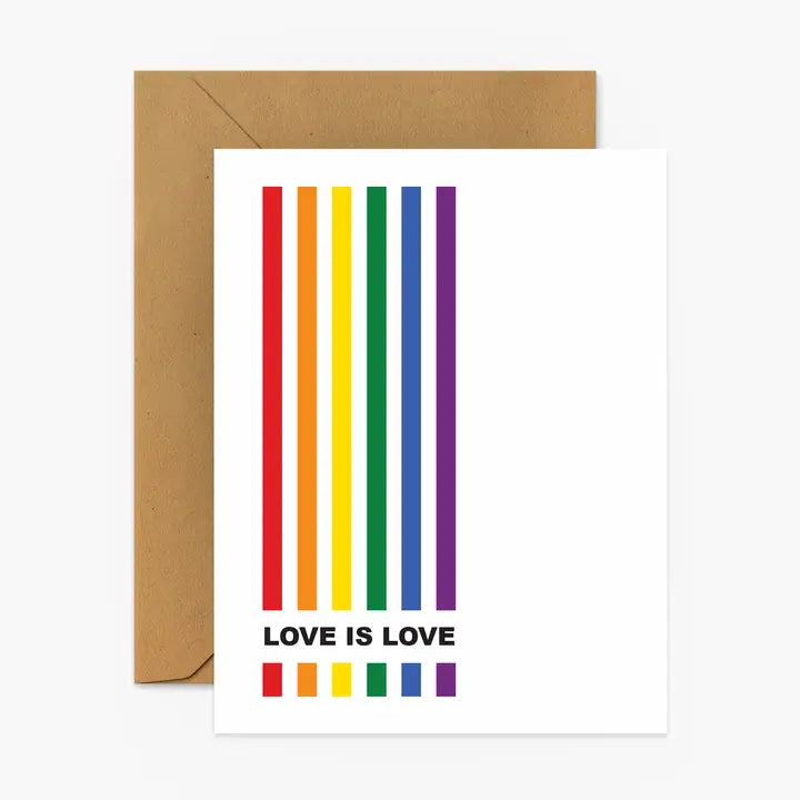 LOVE IS LOVE-PRIDE GREETING CARD-FOOTNOTES