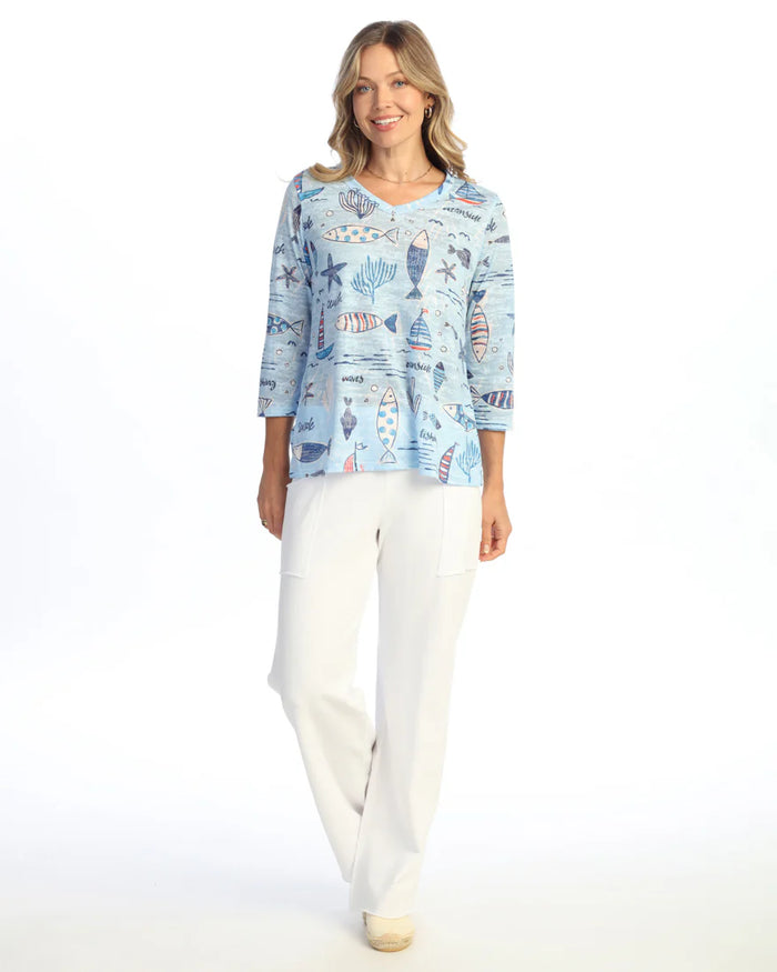 NEWPORT BURNOUT V-NECK-JESS AND JANE