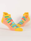 PEACE & THERAPY SNEAKER SOCKS - BLUE Q