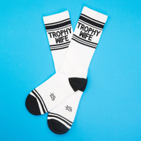 TROPHY WIFE CREW SOCKS-GUMBALL POODLE
