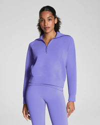 AIRESSENTIALS HALF ZIP-AMETHYST-SPANX
