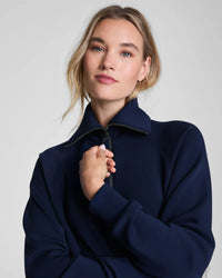 AIRESSENTIALS HALF ZIP-TIMELESS NAVY-SPANX