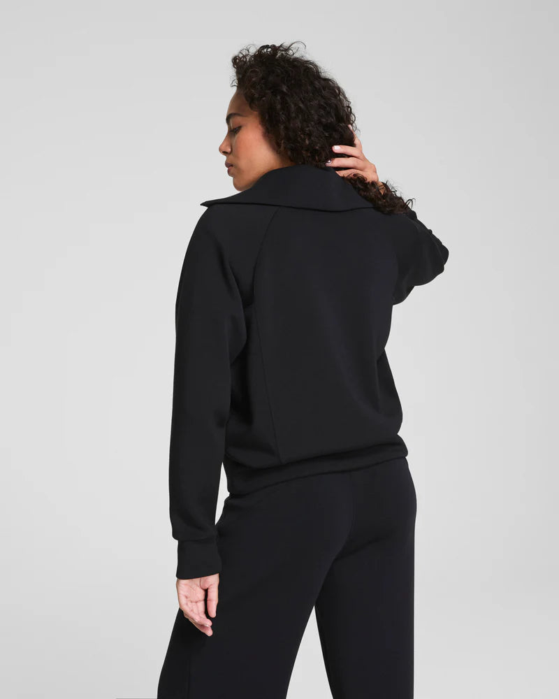 AIRESSENTIALS HALF ZIP-VERY BLACK-SPANX