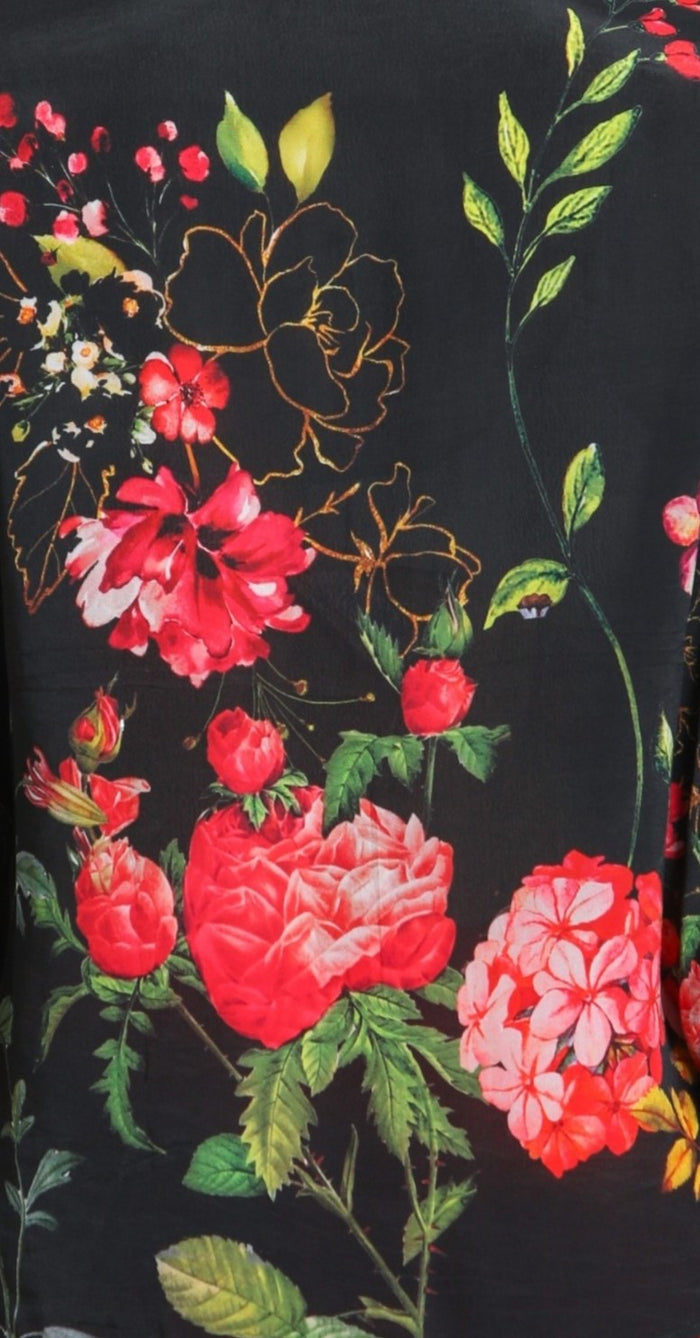 ROUGE FLORAL PRINT BUTTONDOWN BLOUSE-APNY