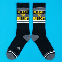 ALLERGIC TO BULL@H*T CREW SOCKS-GUMBALL POODLE