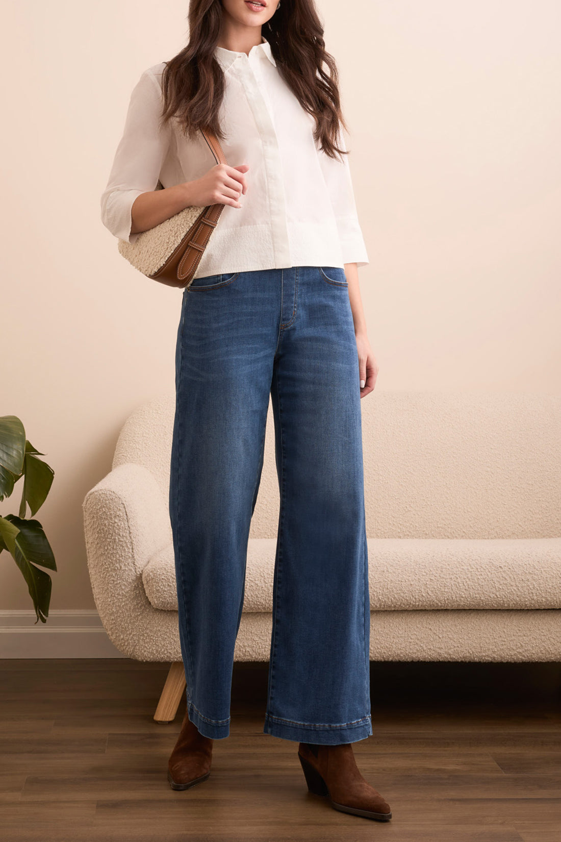 BOUNDLESS AUDREY PULL ON WIDE LEG JEANS-FADED BLUE-TRIBAL