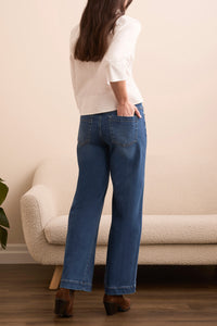 BOUNDLESS AUDREY PULL ON WIDE LEG JEANS-FADED BLUE-TRIBAL