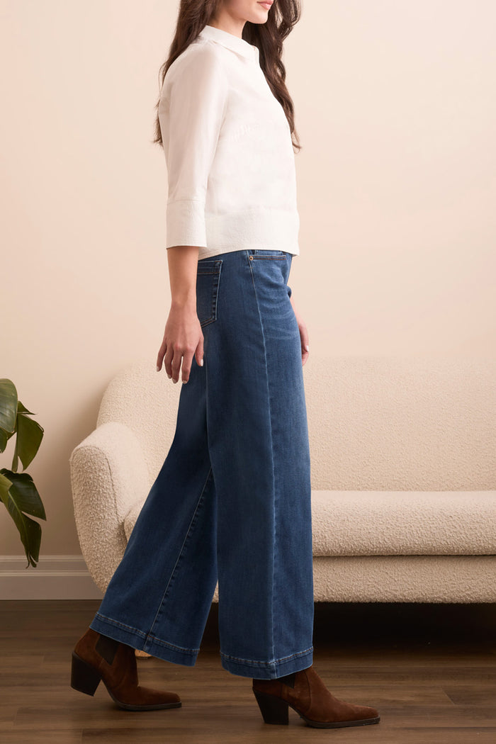 BOUNDLESS AUDREY PULL ON WIDE LEG JEANS-FADED BLUE-TRIBAL
